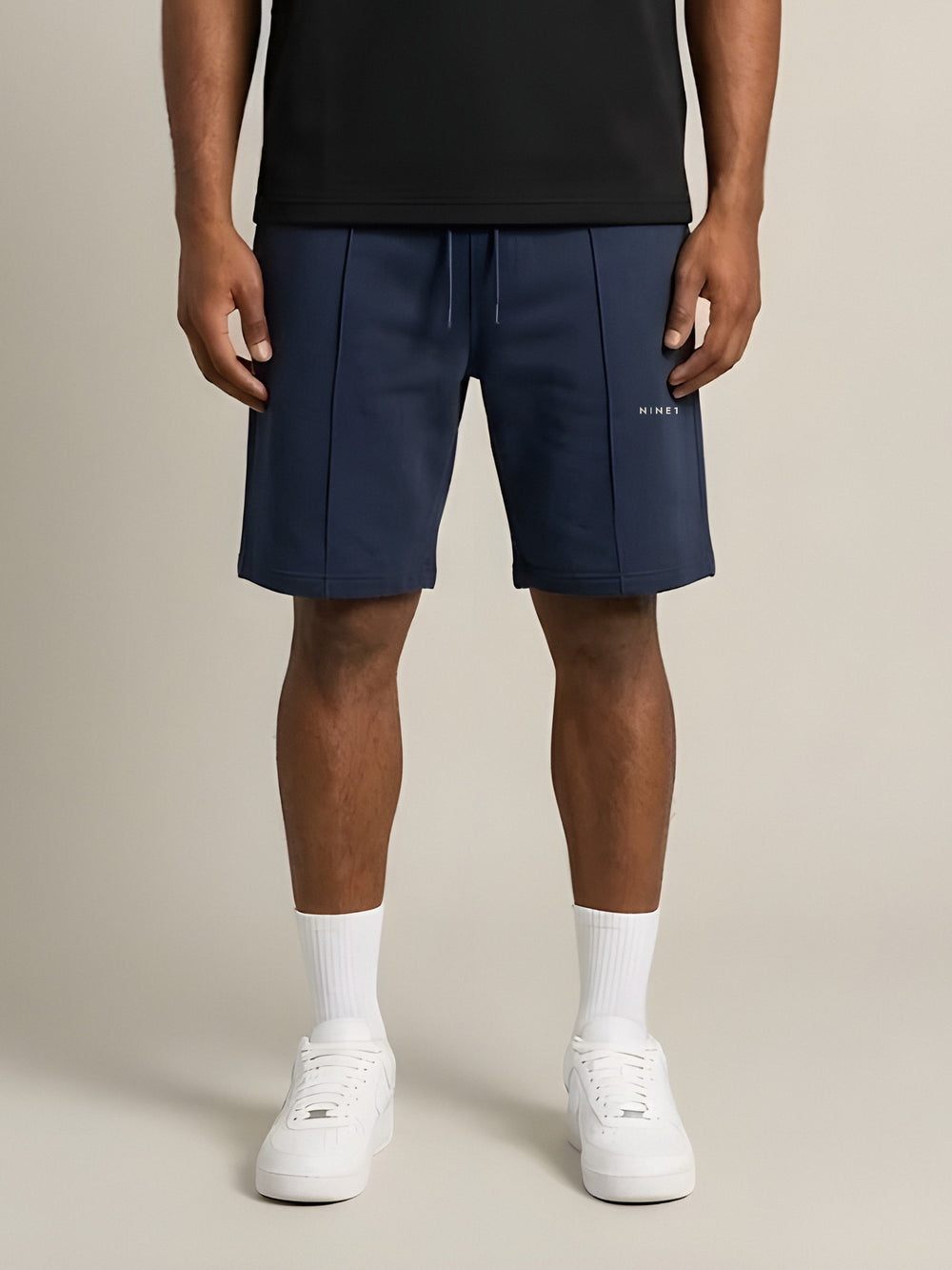 NINE1 Athletics Shorts in Navy (N1S11)