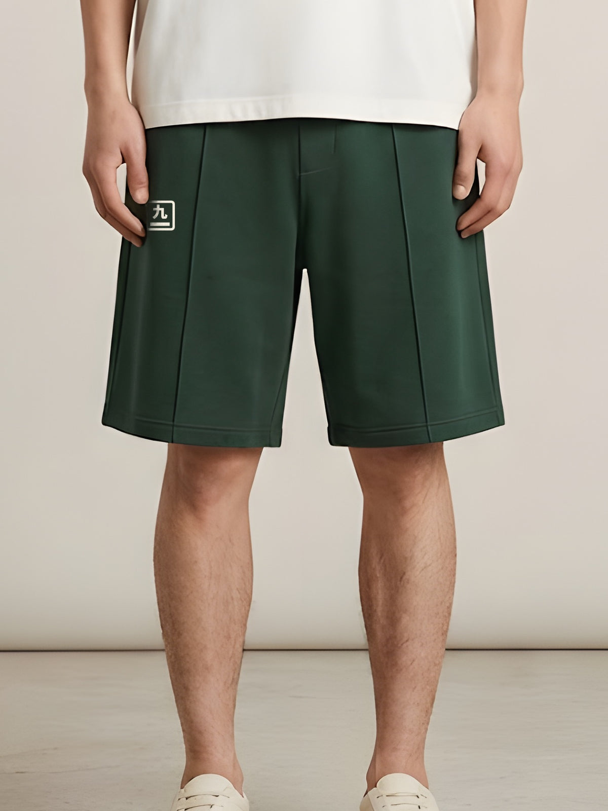 NINE1 Kanji shorts, front