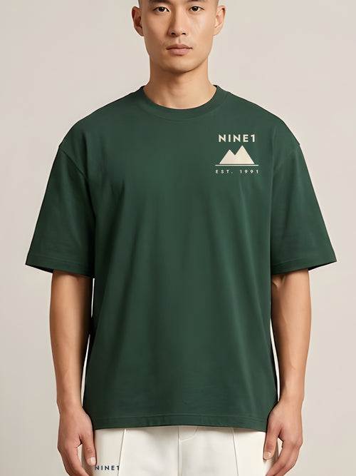 NINE1 Alpine oversized tee, front