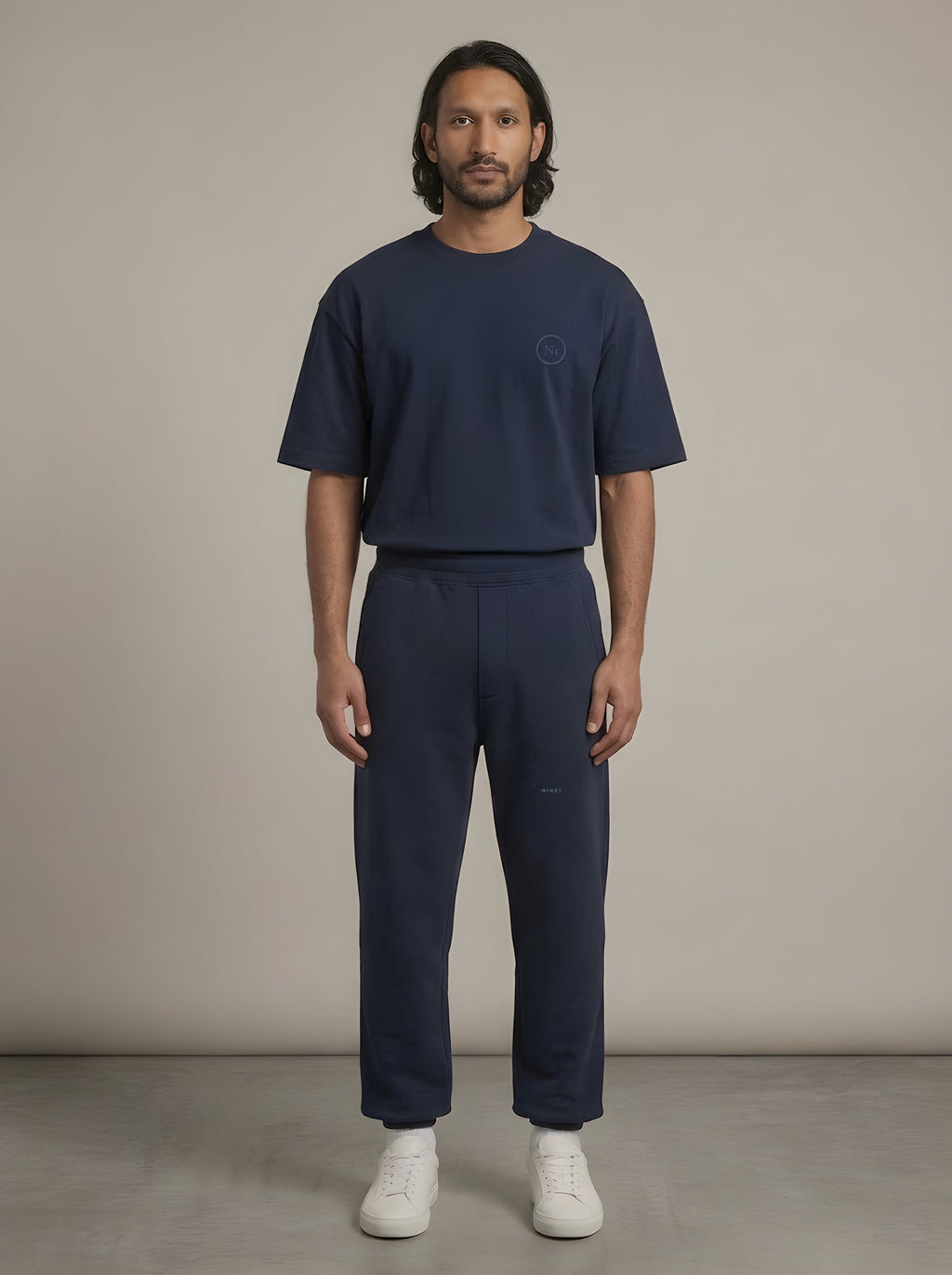Grid look: N1T23 tee with N1J23 jogger in Navy